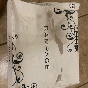 Rampage bright burgundy western style boots